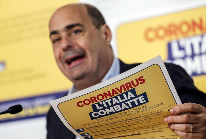 Coronavirus: Zingaretti: 